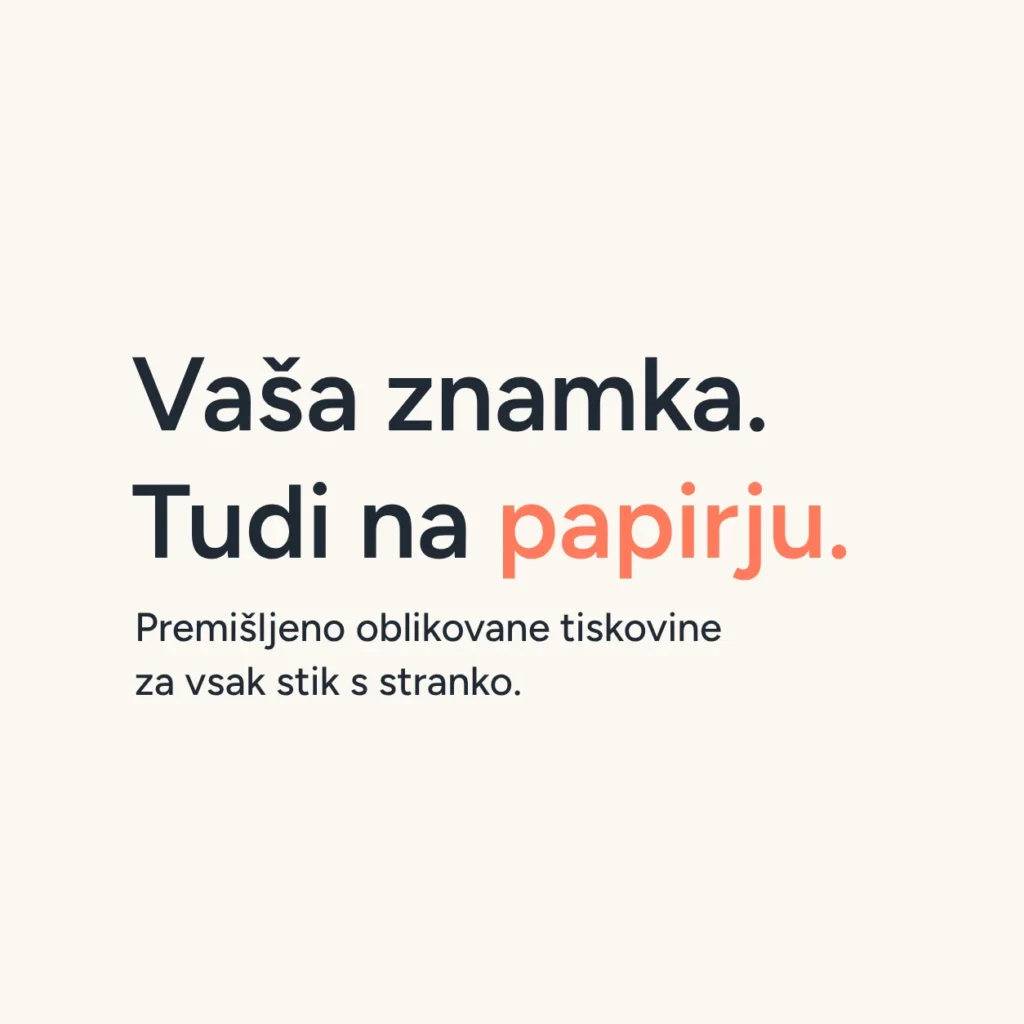 Oblikovanje grafičnih materialov.