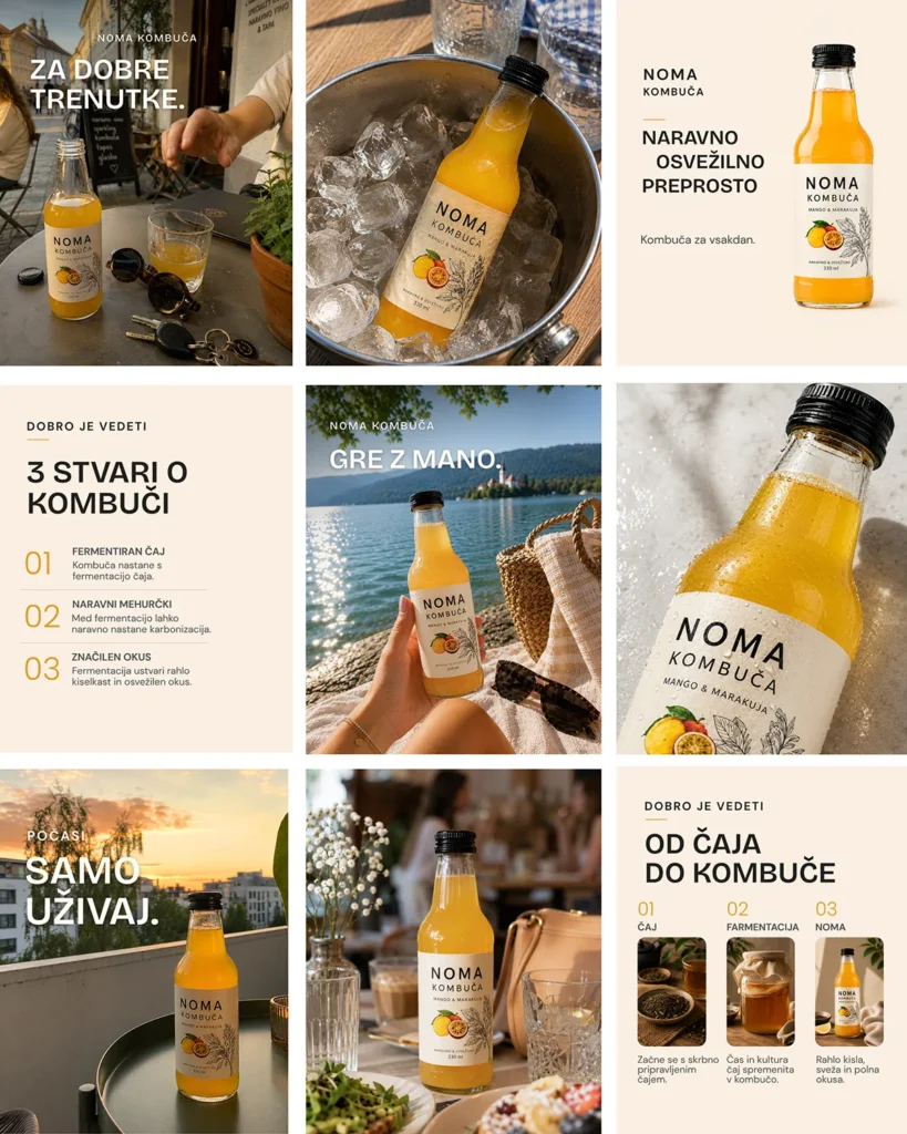 Priprava objav za Instagram.